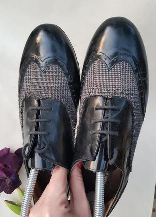 Шикарні бомбезні якісні стильні добротні туфлі оксфорди лофери в ідеальному стані італія oroscuro 405 фото