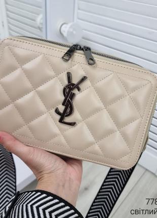 Женская качественная сумка, стильный клатч из эко кожи св.мокко3 фото