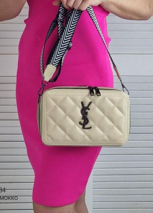 Женская качественная сумка, стильный клатч из эко кожи св.мокко4 фото