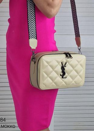Женская качественная сумка, стильный клатч из эко кожи св.мокко2 фото