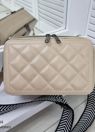 Женская качественная сумка, стильный клатч из эко кожи св.мокко7 фото