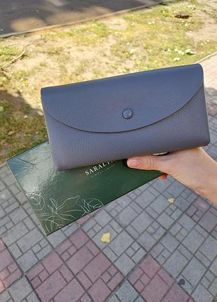 Кошелек женский на молнии серый