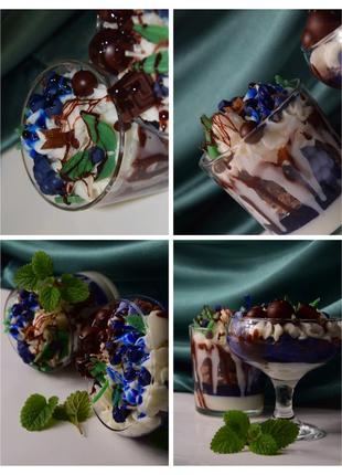 Свічка десертна в келисі4 фото