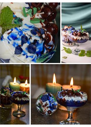 Свічка десертна в келисі