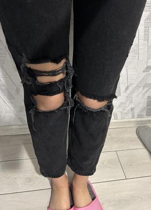 Стильные джинсы мом4 фото