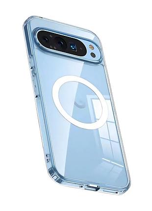 Google pixel 9 pro xl противоударный чехол прозрачьный magsafe wlons