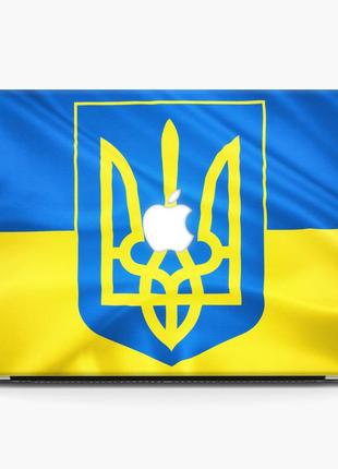 Чохол пластиковий macbook air 13,6 m2 (a2681) український флаг та герб макбук3 фото
