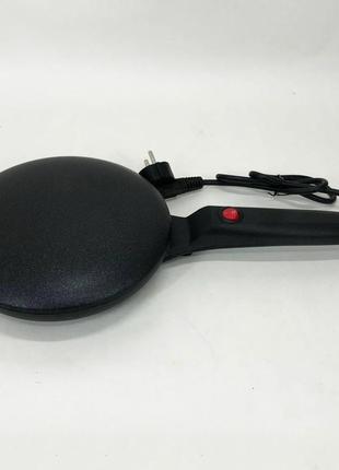 Блинница электрическая crepe maker kv-223 600 вт с антипригарным покрытием, черная