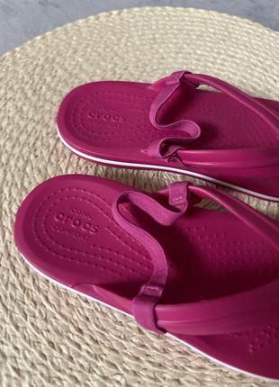 Crocs original замовлені з америки перетинка біля пальця тканина не прогумована3 фото