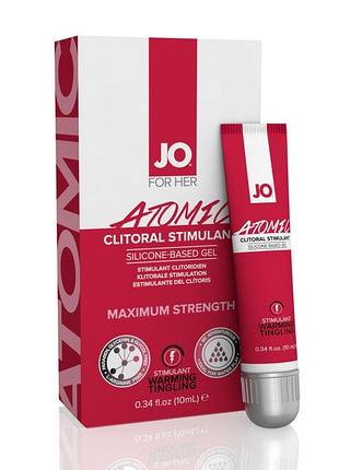 Возбуждающий гель для клитора system jo atomic warming 10 мл 2