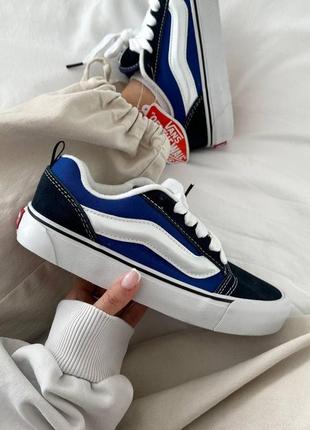 Кеды vans knu skool blue , женские кроссовки, мужские кроссовки, венс2 фото