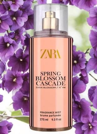 Парфюмированный спрей для тела zara no04 spring blossom cascade 275ml