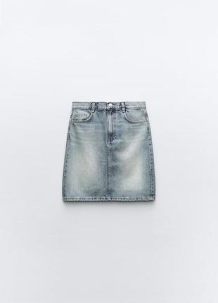 Юбка юбка джинсовая варенка zara