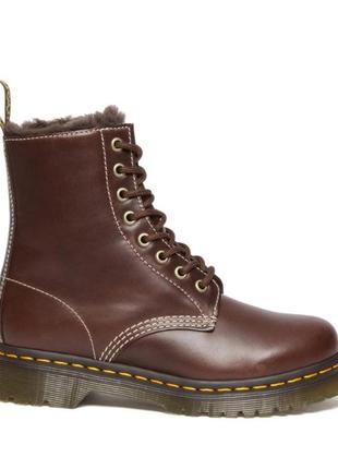 Тренд сезона бордовые утепленные ботинки dr martens оригинал