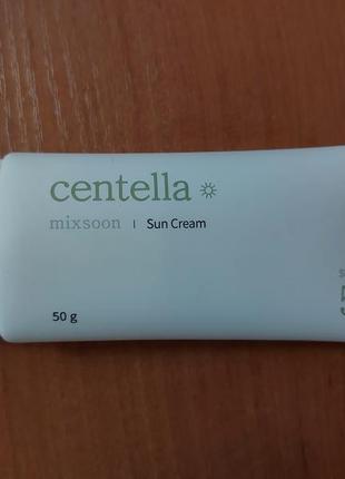 Mixsoon centella sun cream spf50+ pa++++ солнцезащитный крем с центеллой