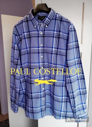 Брендовая рубашка сорочка в клетку paul costelloe