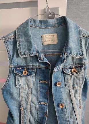 Безрукавка джинсова zara