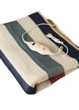 Электропростынь электрическая простынь с подогревом electric blanket 150х120см ly-642 в полоску