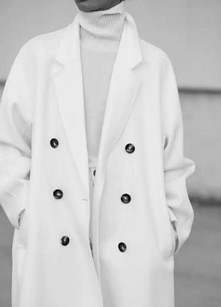 Шерстяное пальто massimo dutti