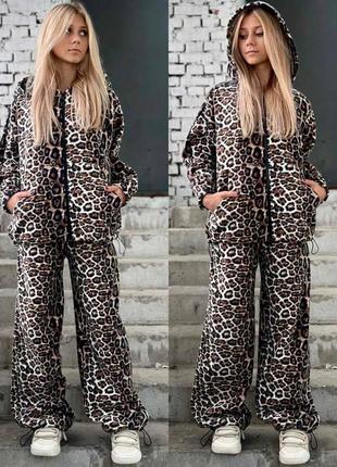 Комтюм лео, теплый флисовый костюм лео, спортивный костюм для девочки