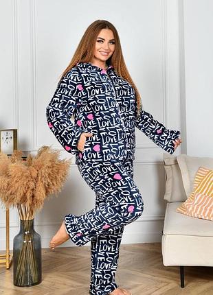 Жіноча піжама махра 3д
