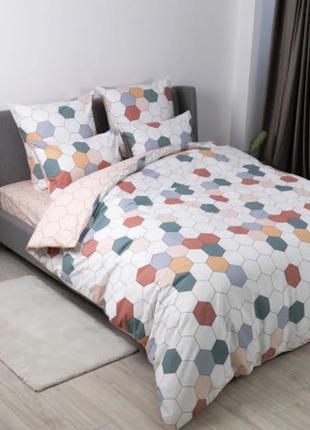 Постельное белье двуспальное теп happy sleep красочные соты 2-03795-28992 180х215 см