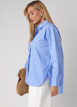 Полосатая женская рубашка oversize.4 фото