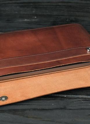 Кожаный чехол для macbook дизайн №37, натуральная кожа итальянский краст, цвет вишня4 фото