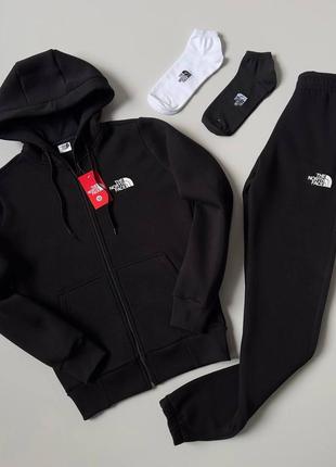 Костюм The North Face зима: зип худи-брюки