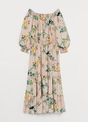 Ярусне віскозне фірмове плаття h&m
