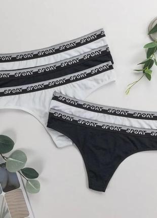 Трусы женские стринги 5 шт в упаковке nicoletta туречки, женские хлопковые стринги.