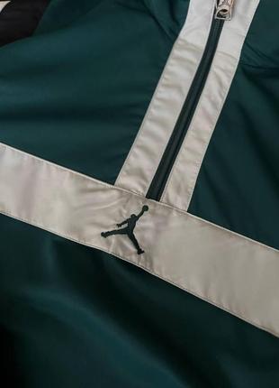 Мужской спортивный костюм jordan анорак + штаны зеленый с черным комплект джордан из плащевки весенний (b)3 фото