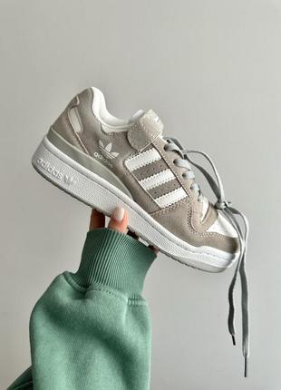 adidas forum light grey suede 2238 174010021