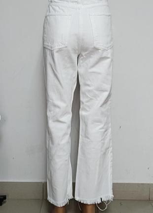 Белые джинсы zara, размер eur 383 фото