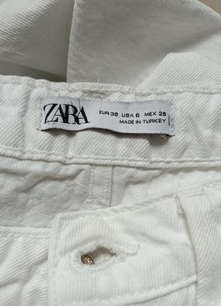 Белые джинсы zara, размер eur 386 фото