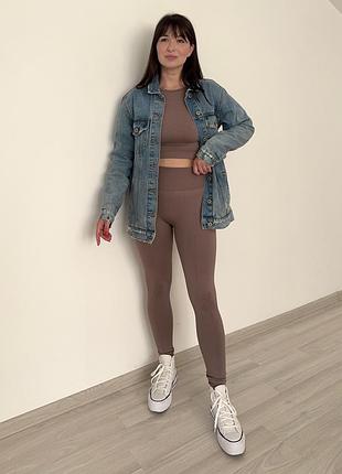 Подовжена джинсовка bershka 2