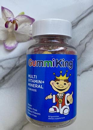 Gummiking, мультивітаміни та мінерали для дітей, 60шт