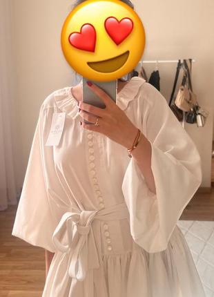 Молочное платье