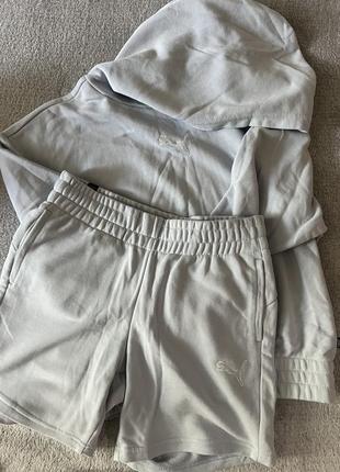 Костюм puma шорти+худі