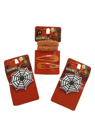 Резиночки та заколки набір на хелловін аксесуари для волосся halloween lidl