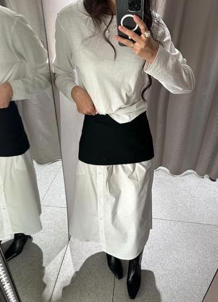Комбинированная юбка zara