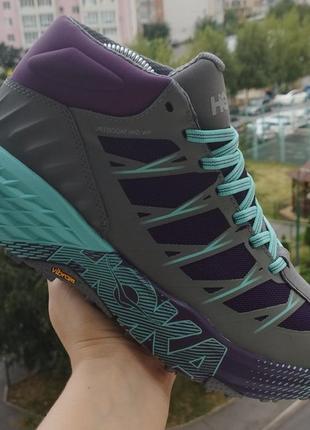 Кросівки трекінгові hoka one one speedgoat mid wp grape royale