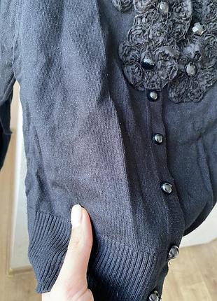 Кофта /болеро черное 3