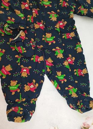 Красивый демисезонный комбинезон,9-12умесяц2 фото