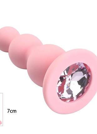 Силиконовая пробка анальная средняя мягкая анальная пробка анальная пробка с...