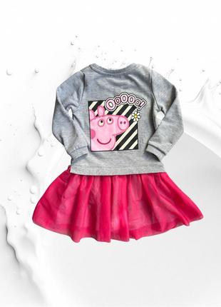 Платье peppa pig 2/4 года 98-104 см и 4/6 лет 110-116 см