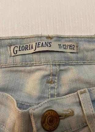Шорты синие на лето рванные y2k gloria jeans9 фото