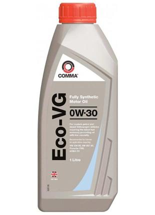 Моторное масло comma eco-vg 0w-30 1л dm-11