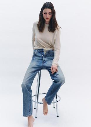 Шерстяной свитер оверсайз zara