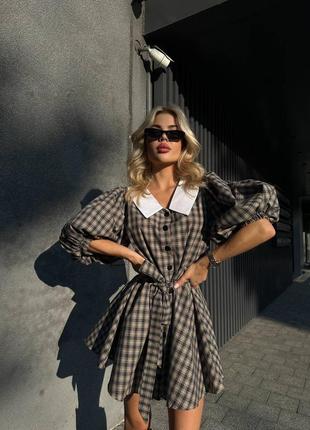 Платье в клетку